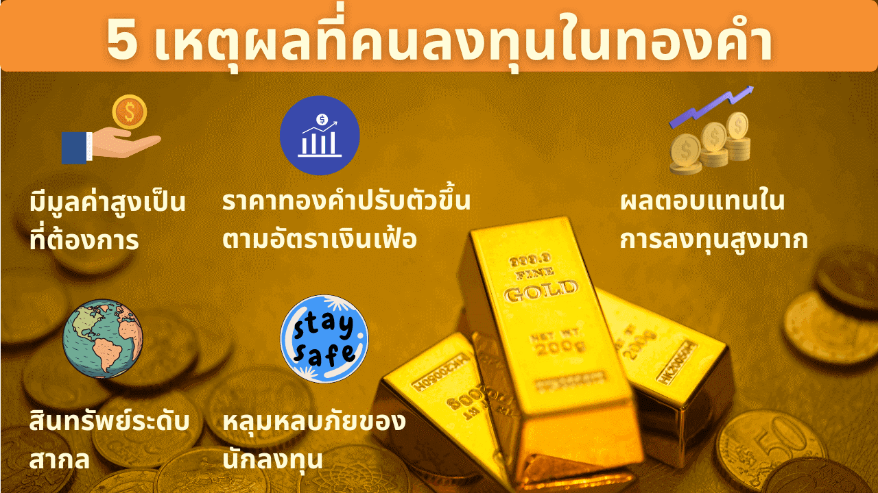 ทำไมคนลงทุนในทองคำ